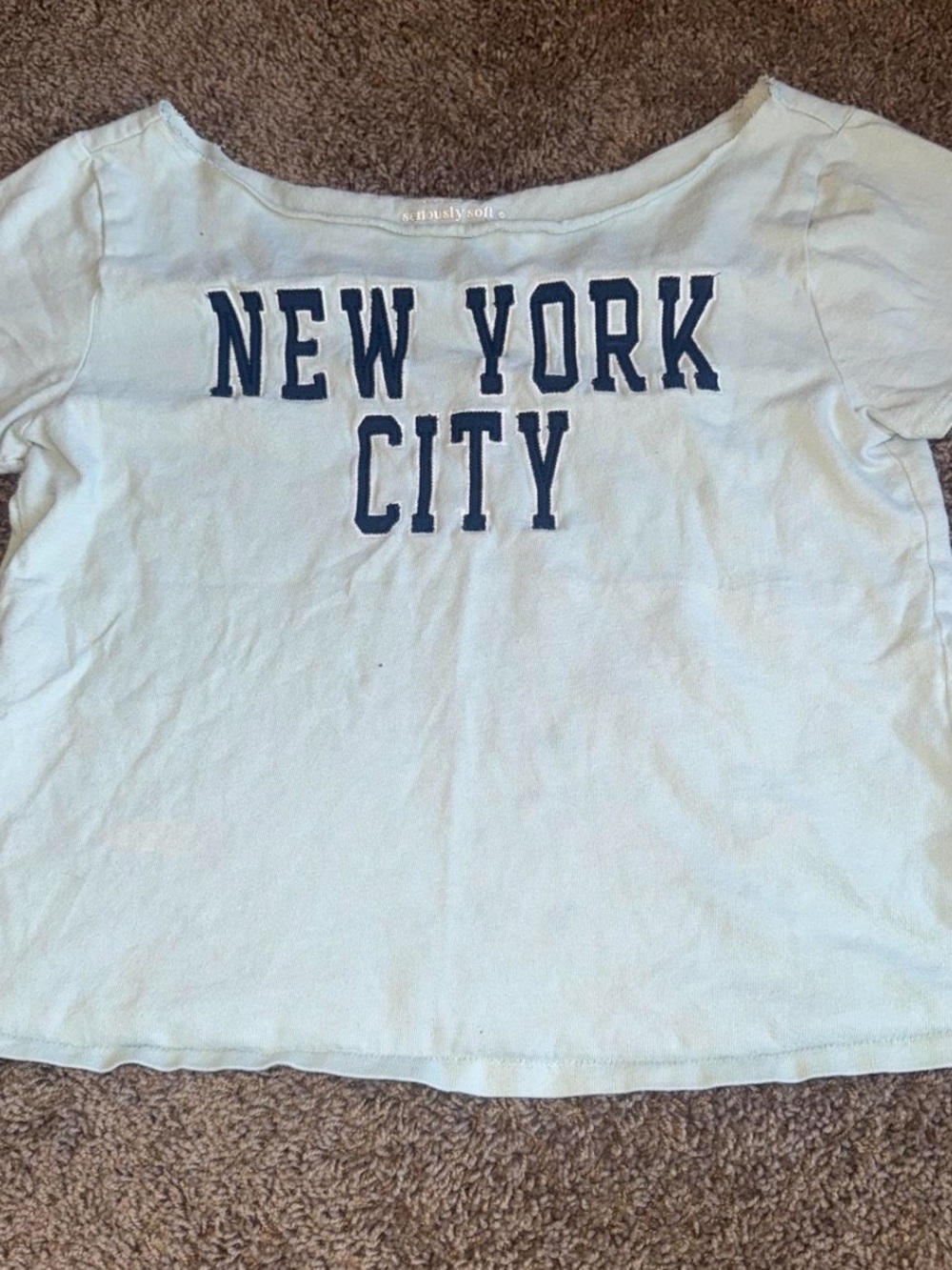 Aeropostale seriously soft vintage fit  off the shoulder tee